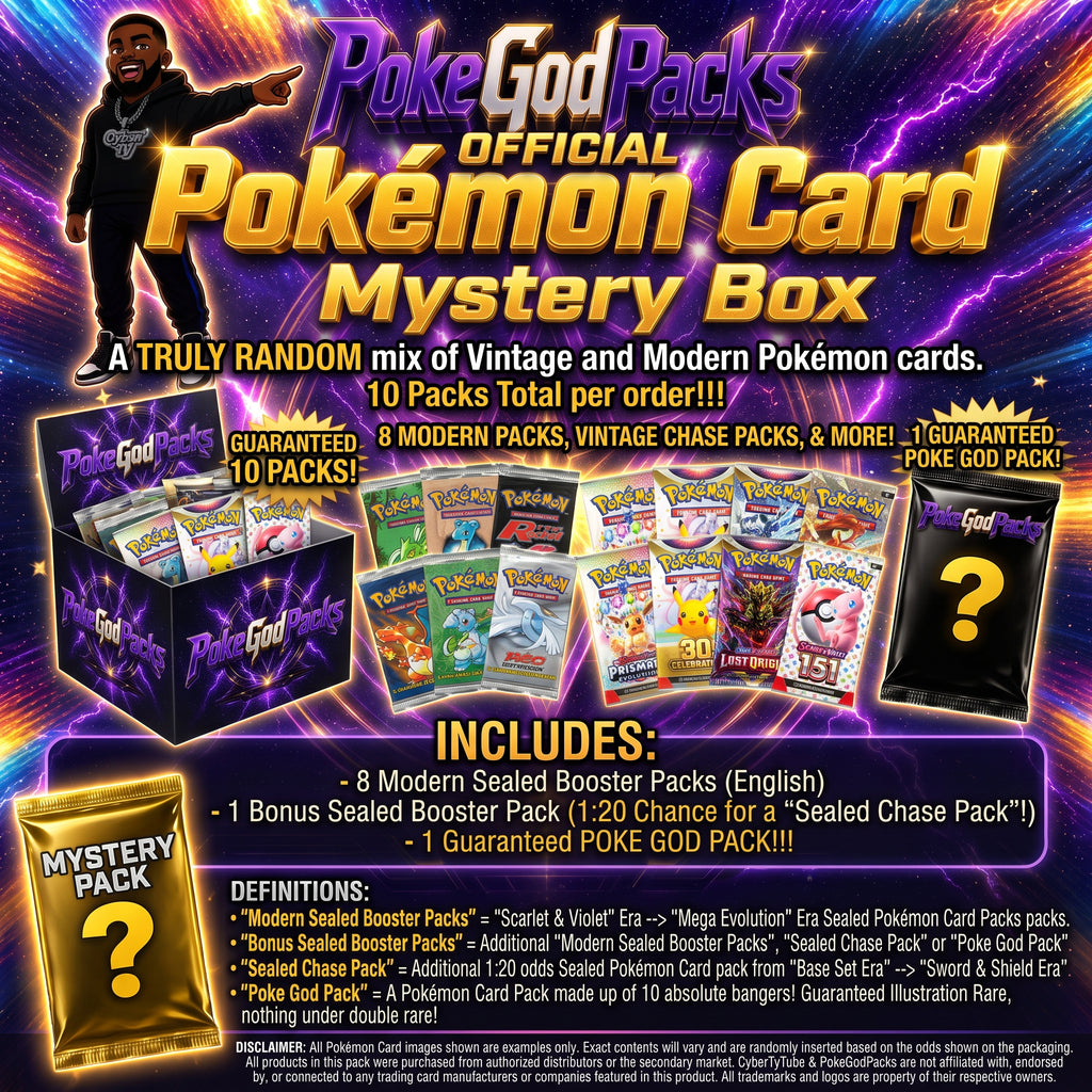 Official PokeGodPacks Pokémon Card Mystery Box