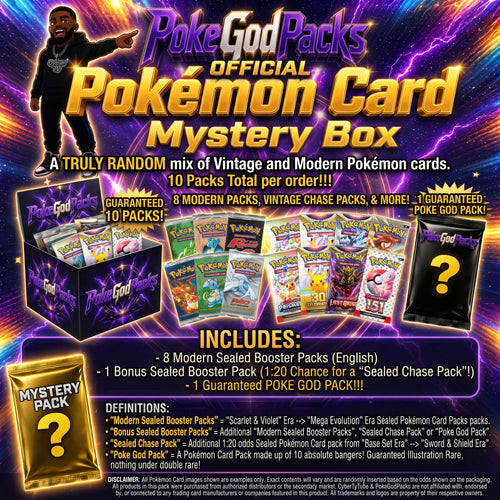 Official PokeGodPacks Pokémon Card Mystery Box